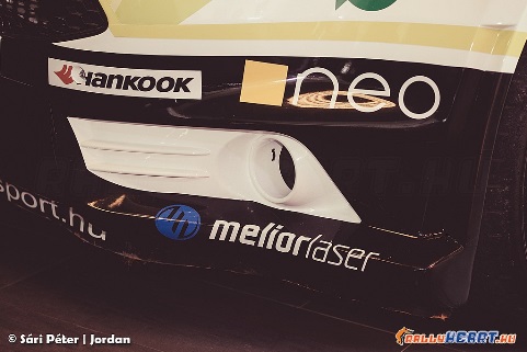 Melior logo on the racing car